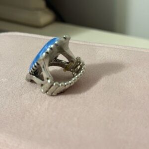 Silver Ring with Blue Stone